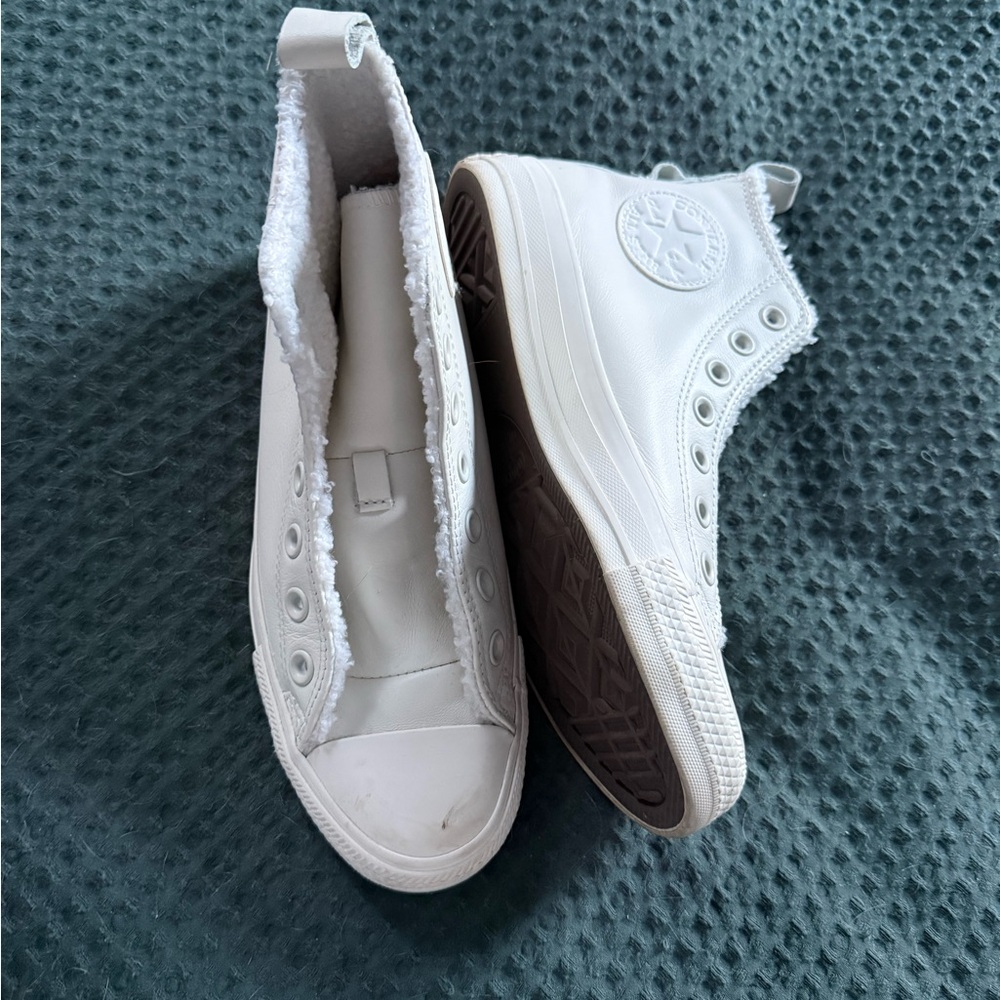 Women's White Slip-On Sneakers
